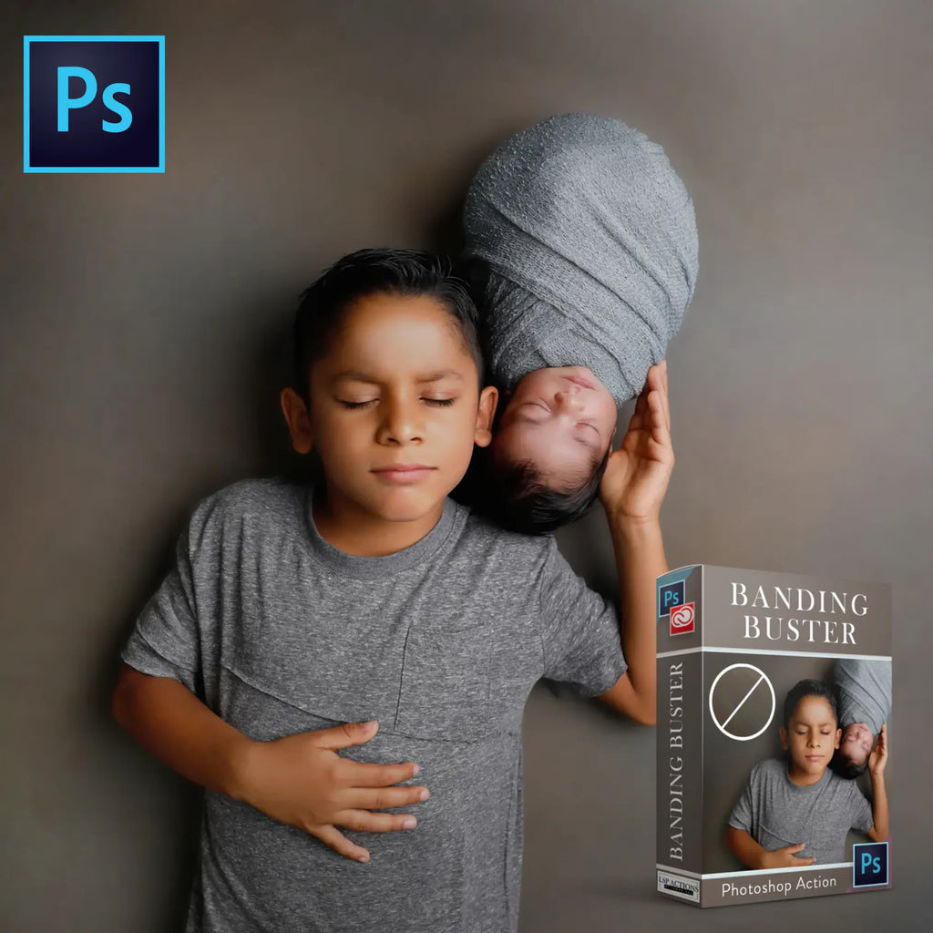 Banding Buster Photoshop Mini Action (Photoshop Creative Cloud Only) Photoshop Mini Action