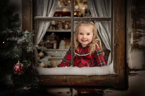 Christmas Window Framer Digital Background Trio Digital Backgrounds