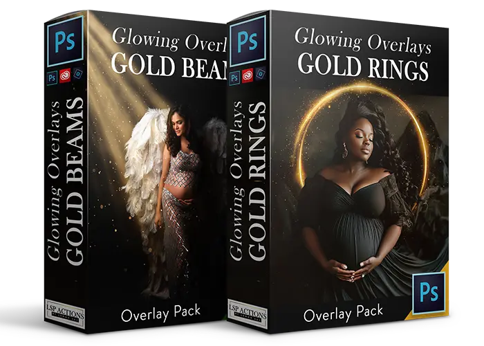 Glitter Golden Ring & Light Overlays Overlays: Glitter