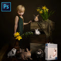 Real Rabbits Overlay Bundle Real Overlays & Photoshop Actions