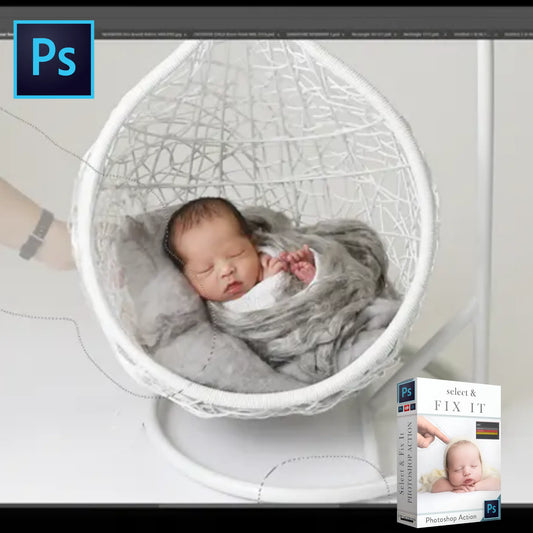 Select & Fix Photoshop Actions Photoshop Mini Action