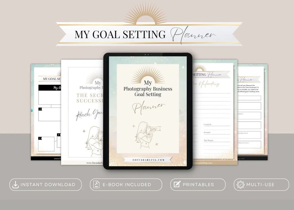 The Successful Photographer's Goal Setting Planner Focus Darling | Photography Education