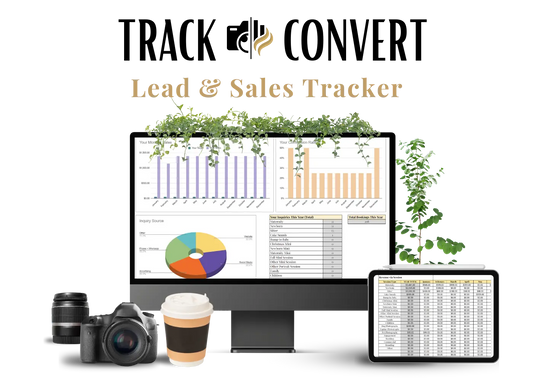 Track & Convert - Photographer's Lead and Sales Tracker Focus Darling | Photography Education & Business Resources | Lauren & Giulia