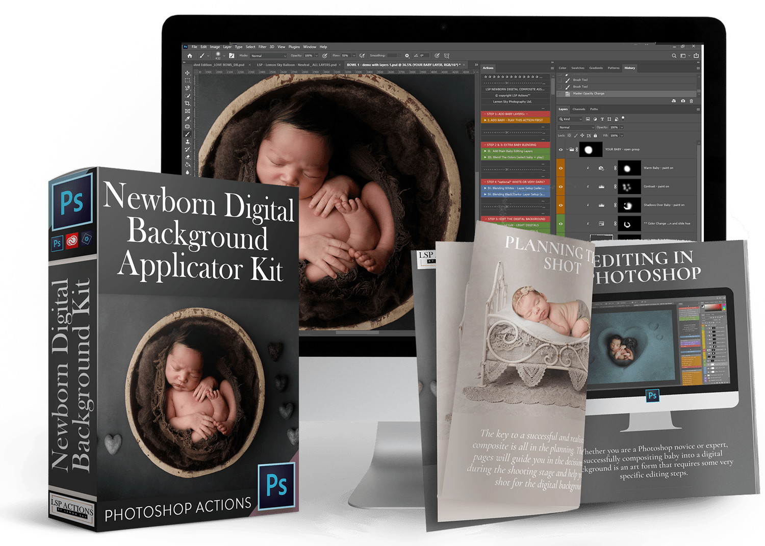 3d parallax background newborn free download para photoshop